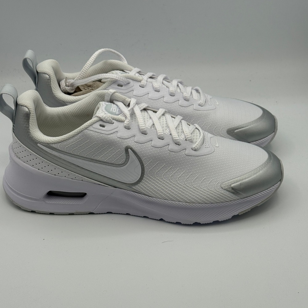 Nike Air Max Nuaxis Shoes Women Size 10 White Pure Platinum Running HF1233 101